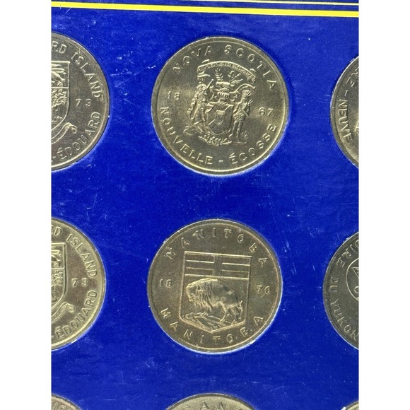 Shell Coat Of Arms Floral Emblems Of Canada Collector Set Of 13 Complete. - Picture 3 of 14